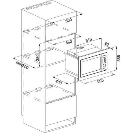 Микроволновая печь FRANKE FMW 250 CR2 G BK 131.0391.304