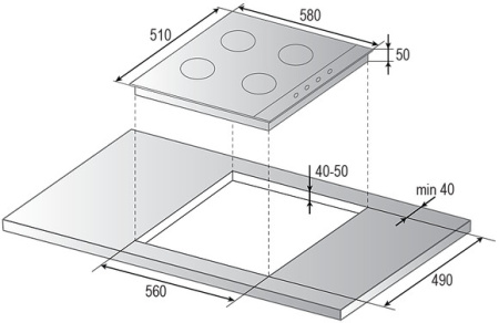 Варочная панель RAINFORD RBH-2614FR White SL