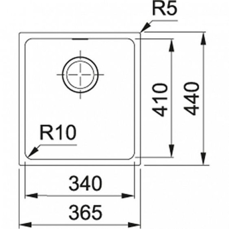 Кухонная мойка FRANKE SID 110-34 серый