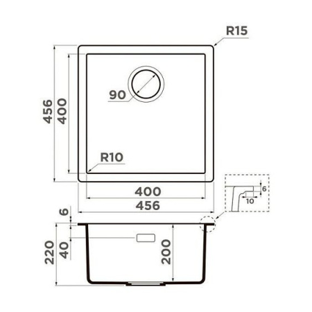 Кухонная мойка OMOIKIRI Yamakawa 45 Integra-GR (4997252)