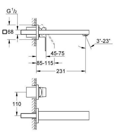 Смеситель GROHE Eurocube 23447000