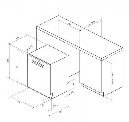 Посудомоечная машина KUPPERSBERG GS 6055