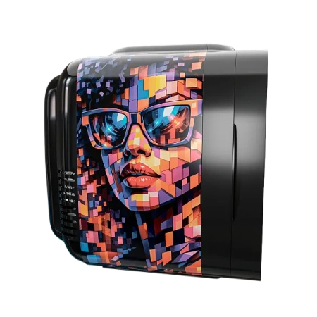 Мини-бар MEYVEL MD-04C3B-RGB с принтом женщина в очках-мозаика