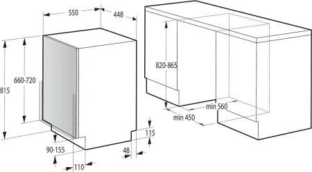 Посудомоечная машина GORENJE GV522E10WE