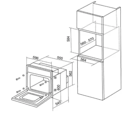 Электрический духовой шкаф DELUXE 6006.03 эшв- 001
