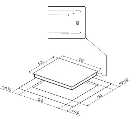 Индукционная варочная панель GRAUDE IK 60.0 KEL