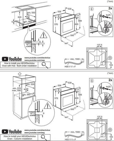 Духовой шкаф ELECTROLUX EOF5H50BX