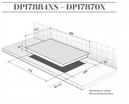 Варочная поверхность DE DIETRICH DPI7884XS