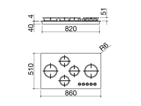Варочная поверхность BARAZZA 1PMD95B