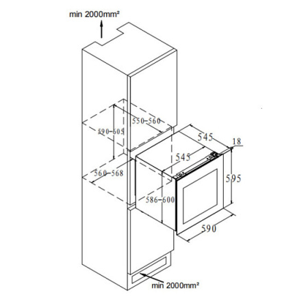 Винный шкаф KORTING KFW 604 DB GN
