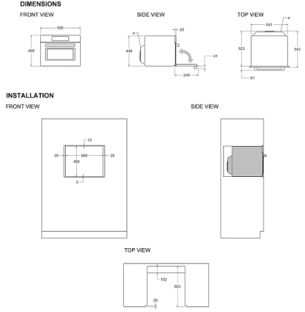 Микроволновая печь BERTAZZONI FHER4077MTAX3