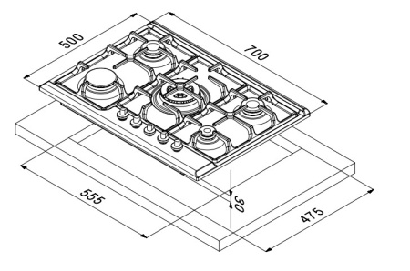 Поверхность KORTING hg 7115 ctrc