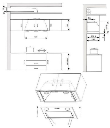 Вытяжка EXITEQ EX-1446 white