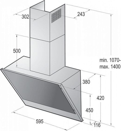 Вытяжка Gorenje GHV 63 B