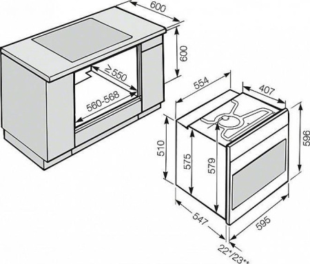 Духовой шкаф MIELE H 2265 B Active EDST/CLST