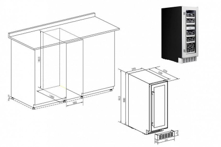 Винный шкаф TEMPTECH STX30DS