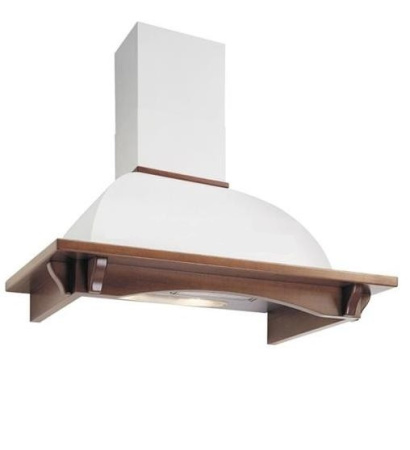 Вытяжка FALMEC RONDO/DALIA G-WHITE WALNUT 90 (пристенная,белый гофр.корпус+