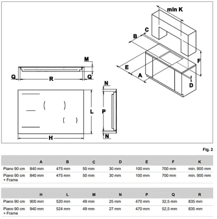 Варочная поверхность BERTAZZONI P905I1M37NT