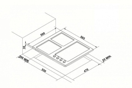 Поверхность KORTING hg 695 ctx