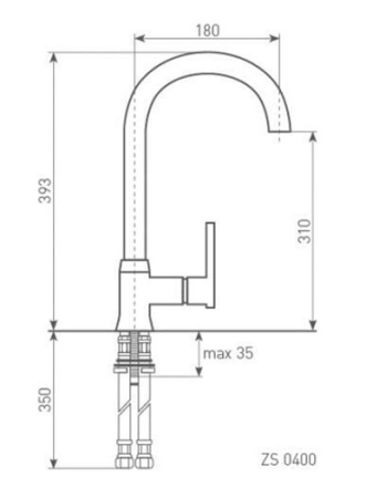Смеситель ZIGMUND & SHTAIN ZS 0400 топленое молоко