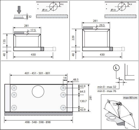Вытяжка RAINFORD RCH-6901Т Plus Inox