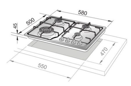 Варочная поверхность DELONGHI ANF 46 PRO RUS