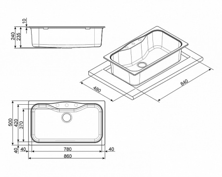 Мойка SMEG LSEG860AV2