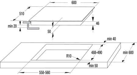 Варочная поверхность Gorenje IS 677 USC черный