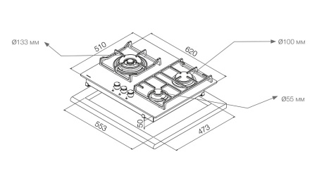 Варочная поверхность PANDO PGA-4260