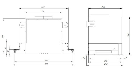 Вытяжка AKPO WK-4 Neva eco glass 60 нержавейка/белый