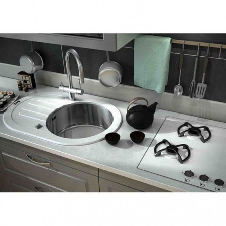 Кухонная мойка ZORG GL-7851-OV-WHITE