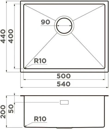 Кухонная мойка OMOIKIRI Taki 54-U/IF Microdecor-IN (4997467)