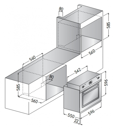 Электрический духовой шкаф ILVE 600-SLPY/I