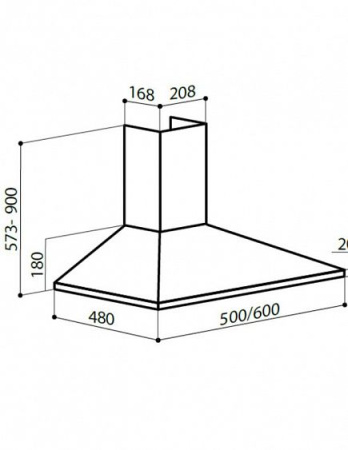 Вытяжка LEX BASIC 500 BLACK