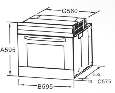 Духовой шкаф EXITEQ EXO-402 BLACK