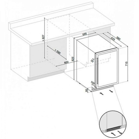 Винный шкаф DUNAVOX  exclusive dx-51.150dsk
