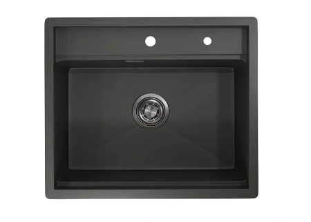 Кухонная мойка GRANULA KS-6051 графит/матовый