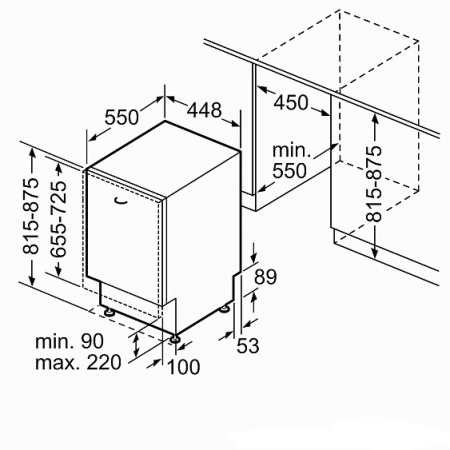 Посудомоечная машина BOSCH SPV2IKX10E