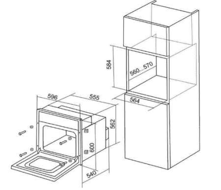 Электрический духовой шкаф DELUXE 6006.03 эшв- 008