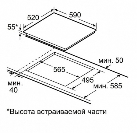 Варочная поверхность MAUNFELD CVI594SB2BGA Inverter