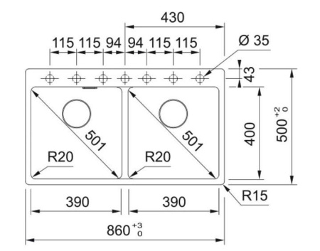 Кухонная мойка FRANKE MRG 620-39-39 белый (114.0666.366)