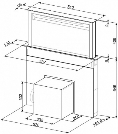 Вытяжка SMEG KDD60VXE-3