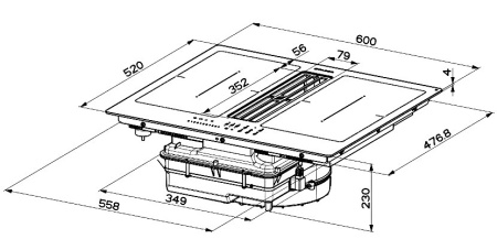 Варочная поверхность FRANKE GALILEO SMART BK F600 + KIT LL H80