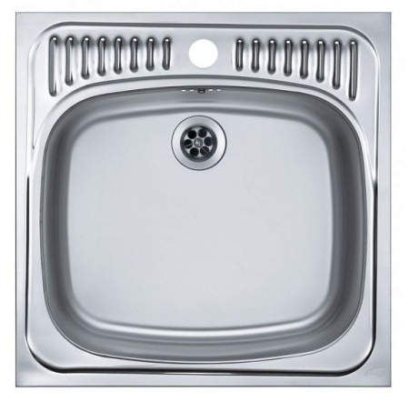Кухонная мойка ALVEUS Basic 130 NAT-60 465X465 (в комплекте с сифоном)