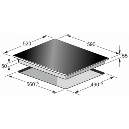 Электрический духовой шкаф HOMSair OES456BK
