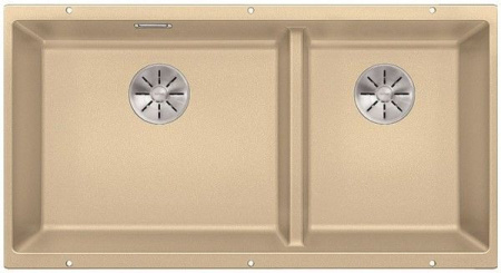 Кухонная мойка BLANCO SUBLINE 480/320-U отводная арматура InFino® шампань гранит 523590