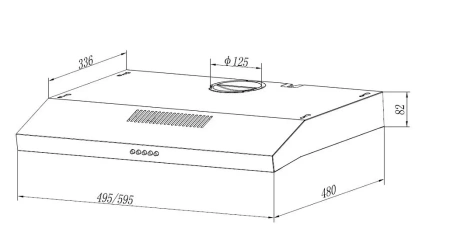 Вытяжка ELIKOR ECO ONE 50 BK