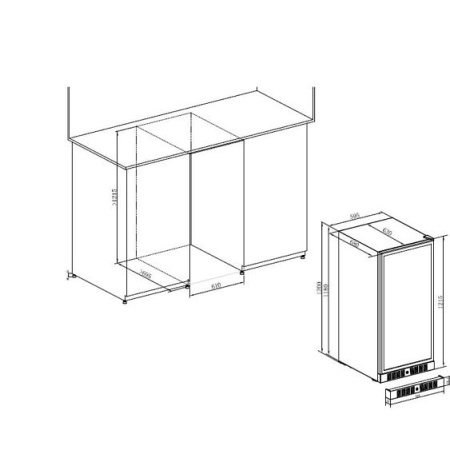 Винный шкаф TEMPTECH ST120DRB