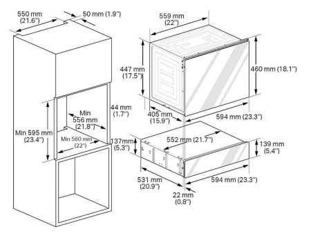 Подогреватель посуды SIGNATURE SKSWD2421MS