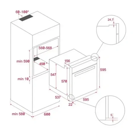 Духовой шкаф TEKA HSB 6350 FULL BLACK